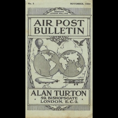 AEROPHILATELIE: Air Post Bulletin, London 1923-1928.