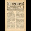 Die Umschau: Wochenschrift über Fortschritte in Wissenschaft u. Technik 1914-19
