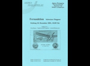 Aero-Philatelie Auktionskataloge und Nettopreisliste 2001-2003.