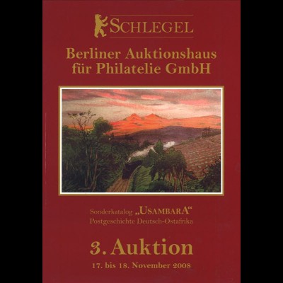 Schlegel, Berliner Auktionshaus für Philatelie, 3. Auktion Nov. 2008.