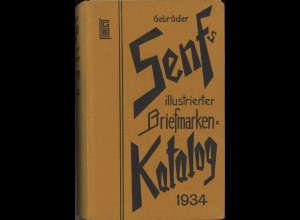 Gebrüder Senfs Illustrierter Briefmarken-Katalog 1934.
