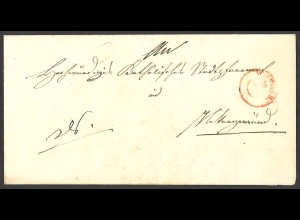 Altdeutschland Baden 1847 Vorphila Brief Walldorf K2 WIESLOCH nach Neckargemünd