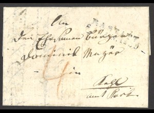 Altdeutschland Baden Vorphila 1839 Brief L2 Rastatt nach Kehl / Amt Kork 