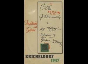 Deutschland und Gebiete, Freiburg i.Brg.: Kricheldorf 1947.
