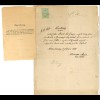Altdeutschland Bayern 1890 Brief 10 Pf. Rot EF / Postscheine / Stempelmarken