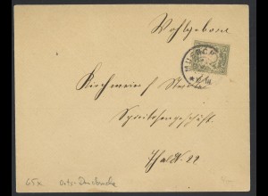 Altdeutschland Bayern 1903 Brief 2 Pf. EF MiNr. 65x Orts-Drucksache München