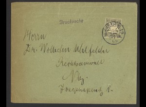 Altdeutschland Bayern 1905 Brief EF 2 Pf. MiNr. 65 Nürnberg Drucksache 