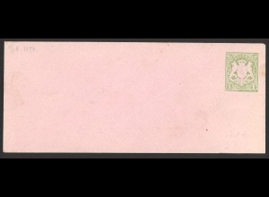 Altdeutschland Bayern ca. 1874 Privatumschlag 1 Kr. PU 1 A1/04 rosa ungebraucht