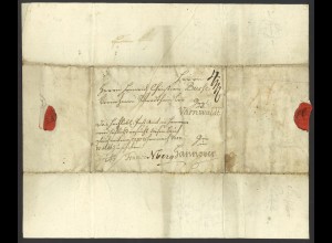 Vorphilatelie Hannover 1788 Brief Franco (hds.) Varnwaldt (Vahrenwald-List) 