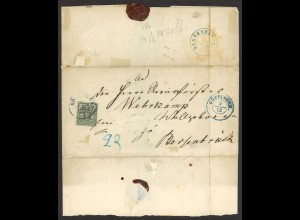 Altdeutschland Hannover Brief 1 Ggr. MiNr. 9 EF Göttingen n. Bersenbrück