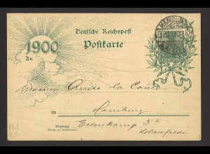 Deutsches Reich Germania 1899/1900 Jahrhundert-Ganzsache Postkarte P 43 I Bbd