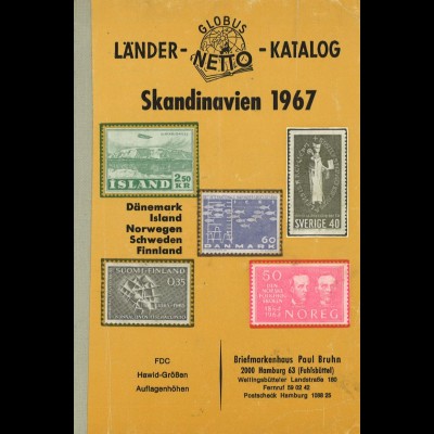 Globus-Länder-Netto-Katalog Skandinavien 1967.