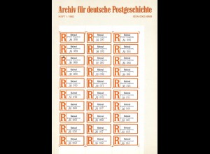 Archiv für deutsche Postgeschichte (Heft 1/1982)
