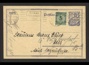 Deutsches Reich 1924 Postkarte P 146 bzw. EF 5 Pf. MiNr. 339 