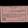 Altdeutschland Thurn & Taxis Hildburghausen hds auf 6 Postscheinen (rosa) 1858 
