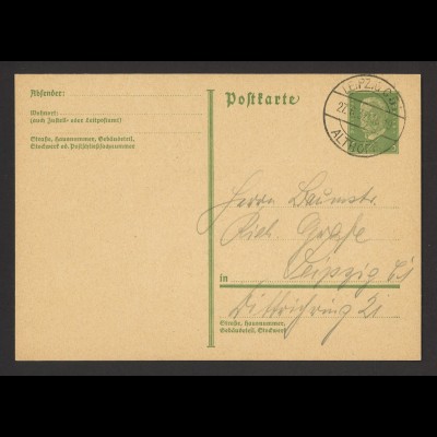 Deutsches Reich 1932 Ganzsache Postkarte P 194 Leipzig Althoff (Kaufhaus Althoff