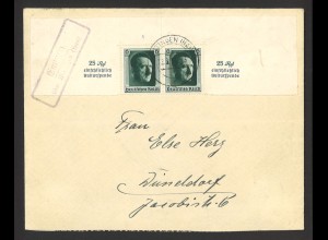 Deutsches Reich 1937 Brief MeF 648 [2] Landpoststempel Emmen über Wittlingen 