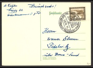 Deutsches Reich 1936 Postkarte EF MiNr. 634 x Sonderstempel Tag der Solidarität
