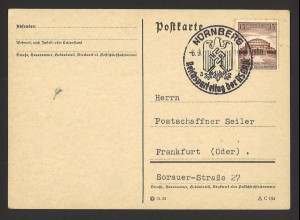 Deutsches Reich 1938 Postkarte MiNr. 668 Deutsches Turn- u. Sportfest + SoSt