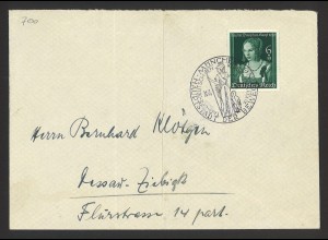 Deutsches Reich 1939 Brief EF MiNr. 700 + SoSt Tag der Deutschen Kunst München