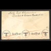 Deutsches Reich 1941 Brief MiF MiNr. 520 + 703 + 705 Breslau n. Philadelphia USA