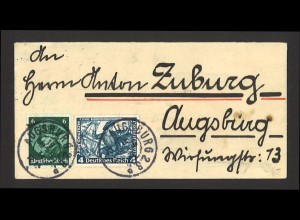 Deutsches Reich 1934 Brief MiF MiNr. 479 + 500 + Spendenmarke Winterhilfswerk