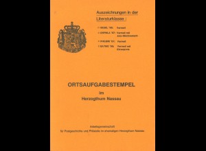 Ortsaufgabestempel im Herzogthum Nassau. Katalog 1985