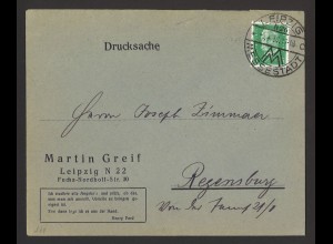 Deutsches Reich 1930 Brief Drucksache EF MiNr. 411 Zudruck Zitat Henry Ford