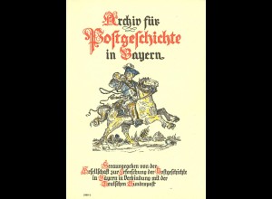 Archiv für Postgeschichte in Bayern, Heft 1/1989.