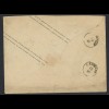 Altdeutschland NDP 1868 Ganzsachen-Brief U1 B 1 Gr. Camenz i. Sachsen n. Löbnitz