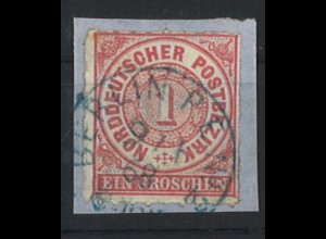 Altdeutschland NDP 1868 Briefstück MiNr. 4 + K1 Berlin PE No 2 KBHW 218b 