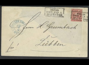 Altdeutschland NDP 1871 Brief EF MiNr. 16 + R3 Berlin Post Exp. 1 KBHW 160c