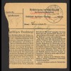 Deutsches Reich 1944 Paketkarte MiF 20 Pf. MiNr. 791 + 25 Pf. MiNr. 793 Bitburg