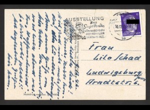 Deutsches Reich 1942 Ansichtskarte Königsberg EF 785 + Werbest. Sowjetparadies