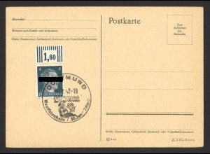 Deutsches Reich 1943 Postkarte EF MiNr. 783 + SoSt Dortmund "Sowjetparadies"