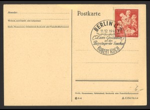 Deutsches Reich 1943 Postkarte MiNr 859 Sonderstempel "Robert Koch" Berlin 
