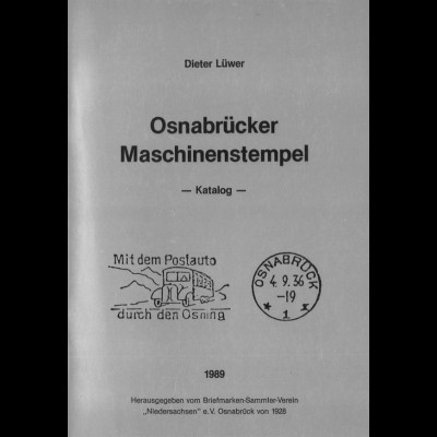 Lüwer, Dieter, Osnabrücker Maschinenstempel - Katalog 1989.