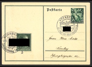 Deutsches Reich 1938 Ganzsachen-Postkarte P 567 + ZuF + SoSt Nürnberg