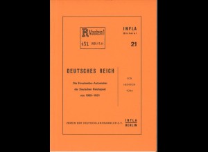 Türk, Heinrich, Die Einschreibe-Automaten der Deutschen Reichspost von 1909-1931