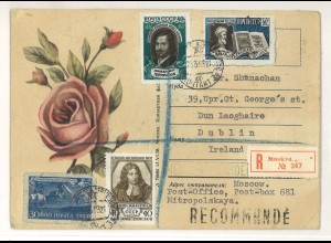 Russland / Sowjetunion 1959 Brief Einschreiben > Irland ex Shanahan SH3000162