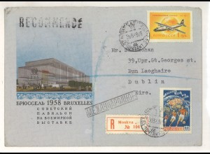 Russland / Sowjetunion Moskau Brief Einschreiben > Irland ex Shanahan SH3000164