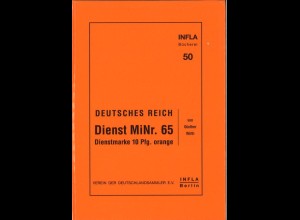 Wirth, Günther, Deutsches Reich: Dienst MiNr. 65, Berlin 2001.