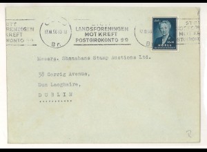 Norwegen 1956 Oslo Auslandsbrief > Irland ex Shanahan SH3000245