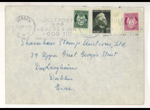 Norwegen 1956 Bergen Auslandsbrief > Irland ex Shanahan SH3000263