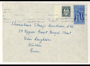 Norwegen 1956 Ytre Arna Auslandsbrief > Irland ex Shanahan SH3000273