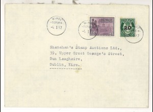 Norwegen 1957 Auslandsbrief > Irland ex Shanahan SH3000274