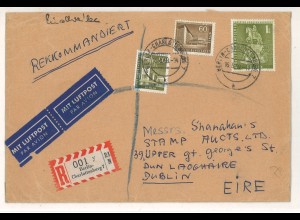 Berlin 1959 Auslandsbrief Luftpost MiF MiNr. 150, 151 + 153 > Irland SH3000357