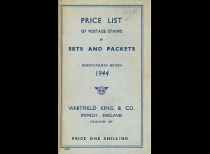 Price List of Postage Stamps in Sets and Packets, Ipswich 1944, 74. A.