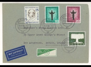 Berlin 1958 Auslandsbrief Luftpost > Irland ex Shanahan SH3000359