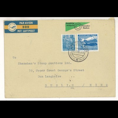 DDR Dresden 1959 Auslandsbrief MiNr. 656 Luftpost > Irland ex Shanahan SH3000387